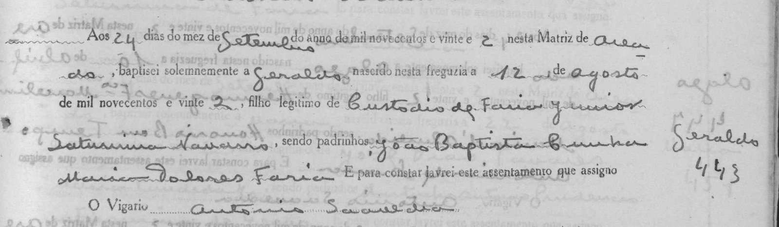 Batismo de Geraldo